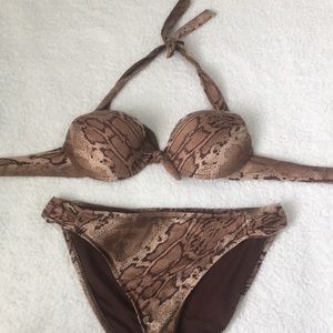 Snakeskin Print Bikini